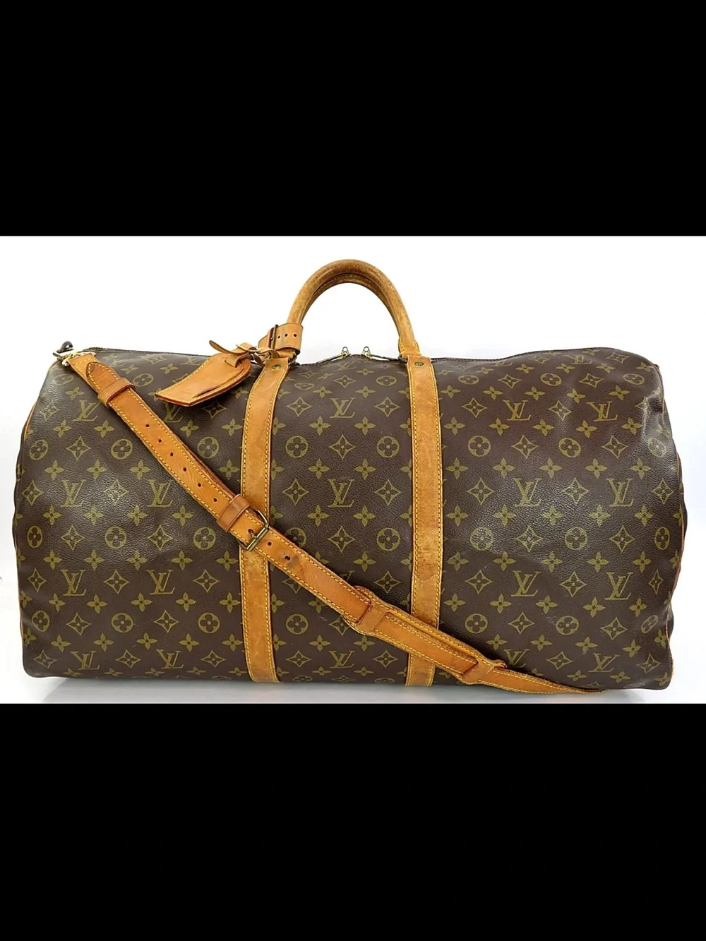 Louis Vuitton Brown Monogram Keepall Weekend Bag